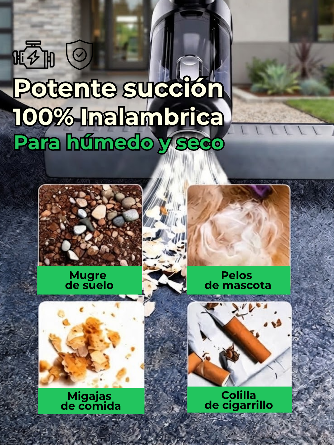Aspiradora Inalámbrica Multifunción para Coche y Hogar - beleve max