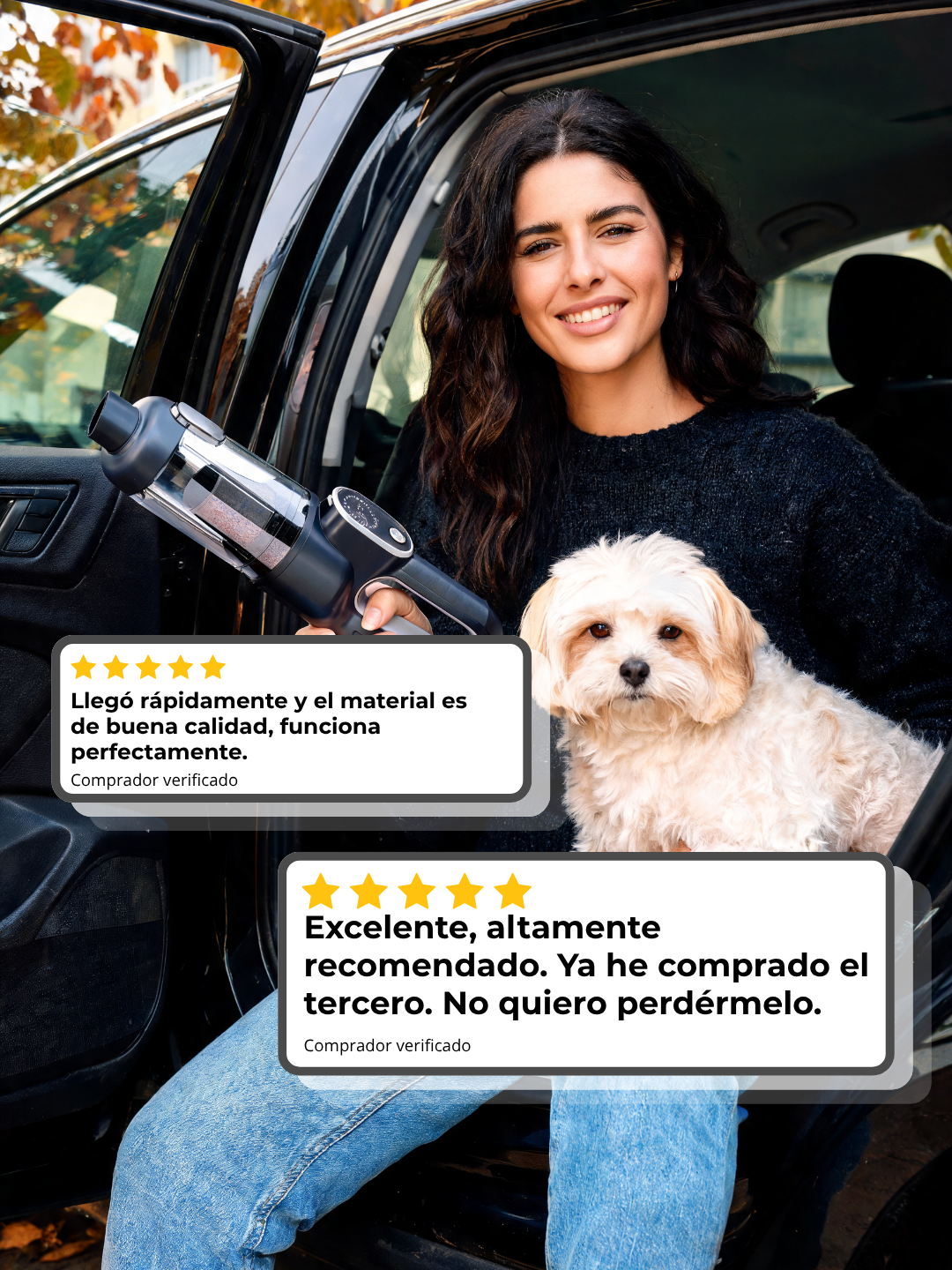 Aspiradora Inalámbrica Multifunción para Coche y Hogar - beleve max